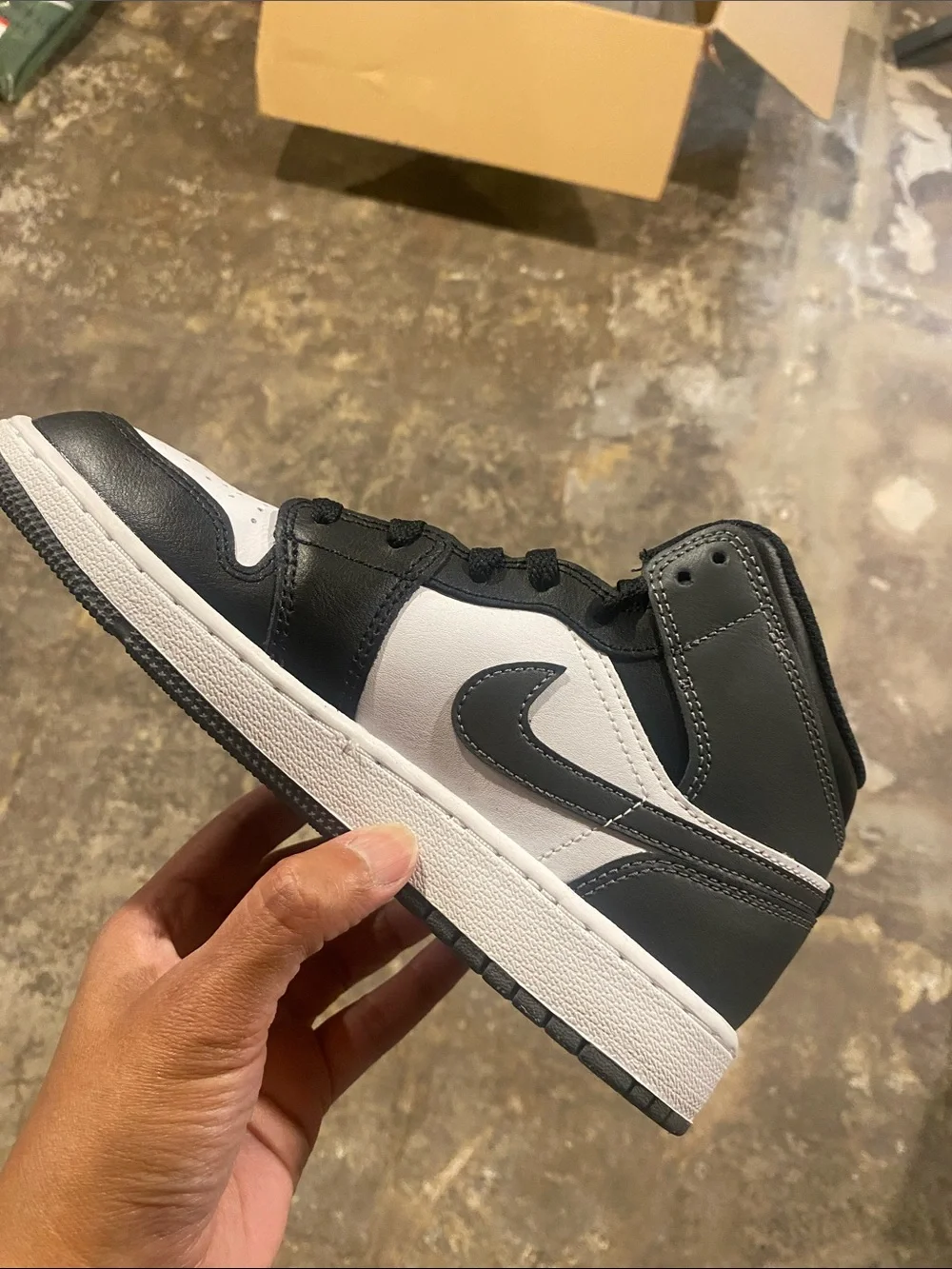 Jordan Kids High-Top Sneakers Black and White